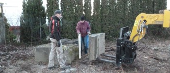 Abtransport der Einzelteile in die Falckenstein Kaserne [Quelle: Verein der Freunde und Förderer Barbara-Denkmal e.V. Koblenz]