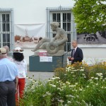 Enthüllung der Figur "Frieden" [Quelle: Verein der Freunde und Förderer Barbara-Denkmal e.V. Koblenz]
